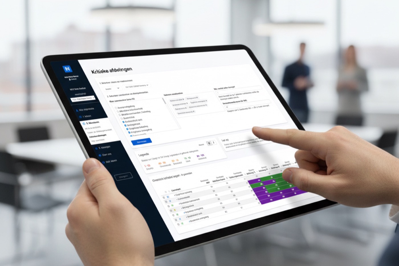NEVWARE op de tablet: resultaten direct bespreekbaar